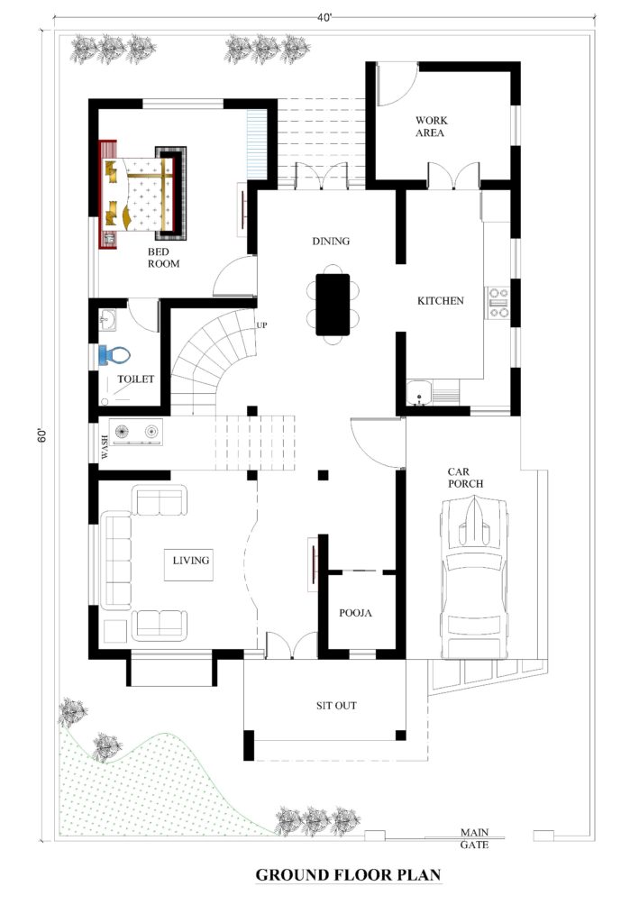 40X60 house plans for your dream house House plans
